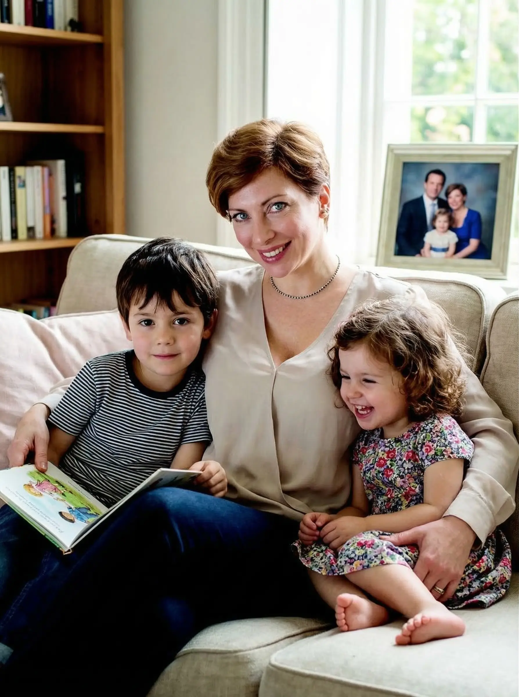 Anna with her daughters