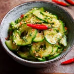 Asiatischer-Gurkensalat-mit-Sesam-Rezept