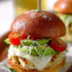 Caesar-Chicken-Sandwich-mit-Avocado-Tomate-und-Mozzarella-Rezept