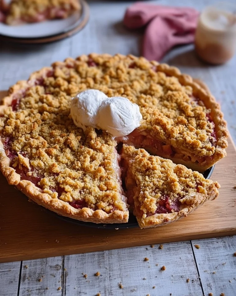 Einfacher-Rhabarber-Streusel-Pie-Rezept