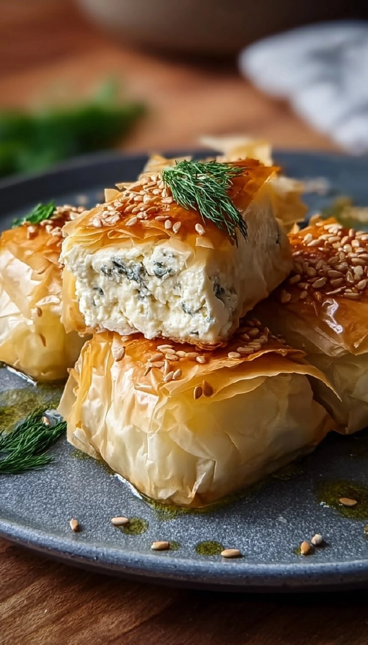 Gebackener Feta im Filoteig