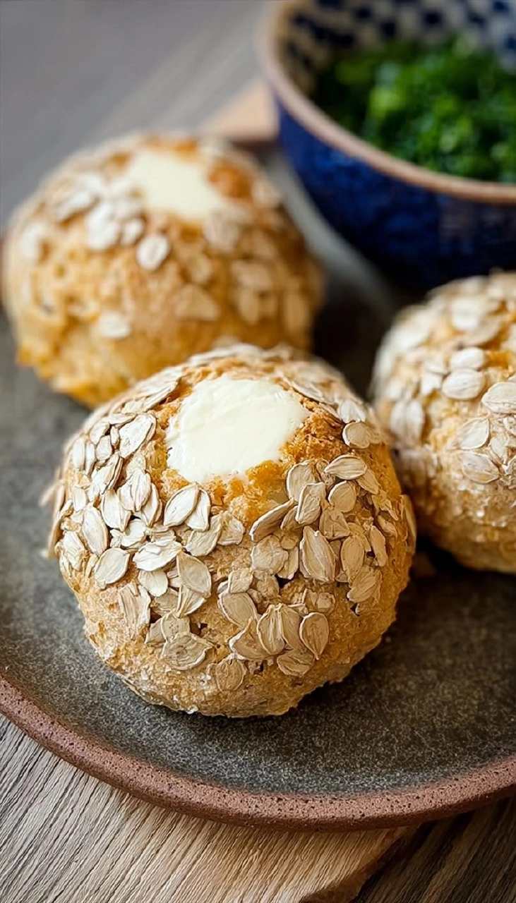 Hüttenkäse-Brötchen ohne Mehl