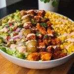 Kartoffel-Hahnchen-Bowl-mit-Mais-Salat-Rezept