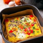 Omelette-mit-Gemuse-aus-dem-Airfryer-Rezept