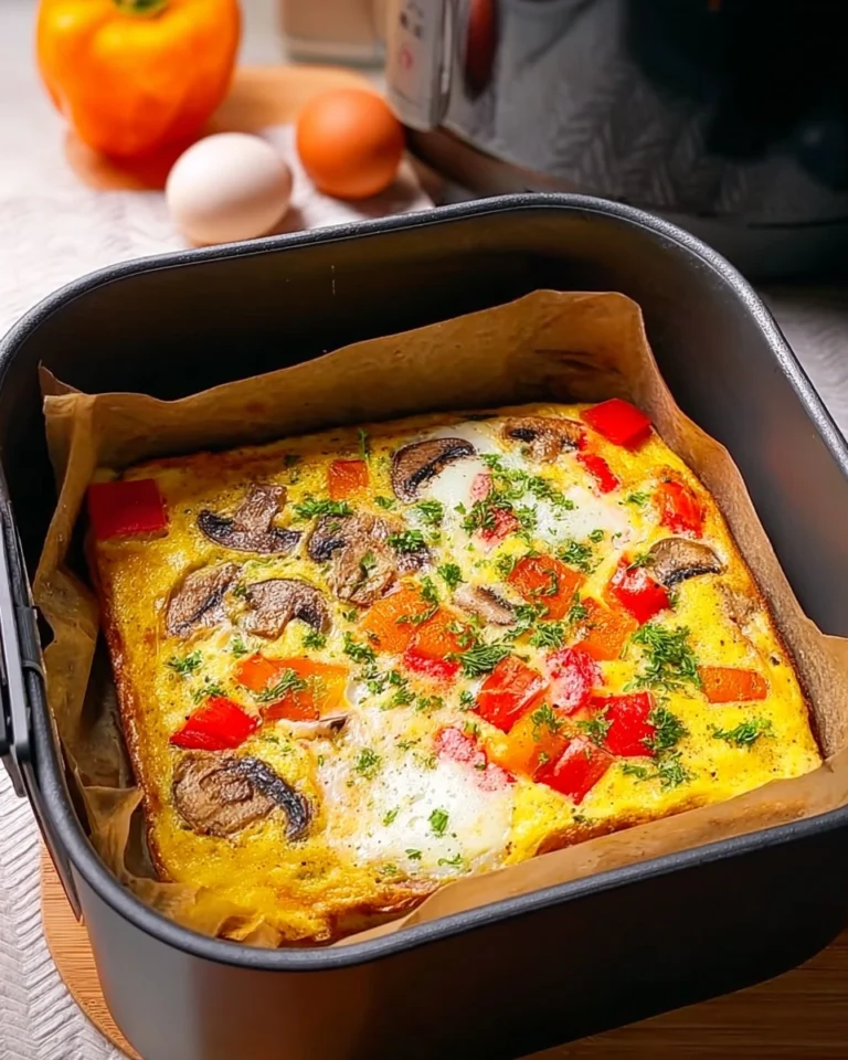 Omelette-mit-Gemuse-aus-dem-Airfryer-Rezept