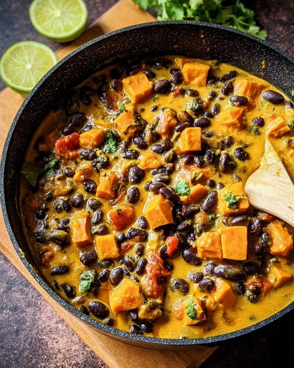Schwarze-Bohnen-Curry mit Süßkartoffeln