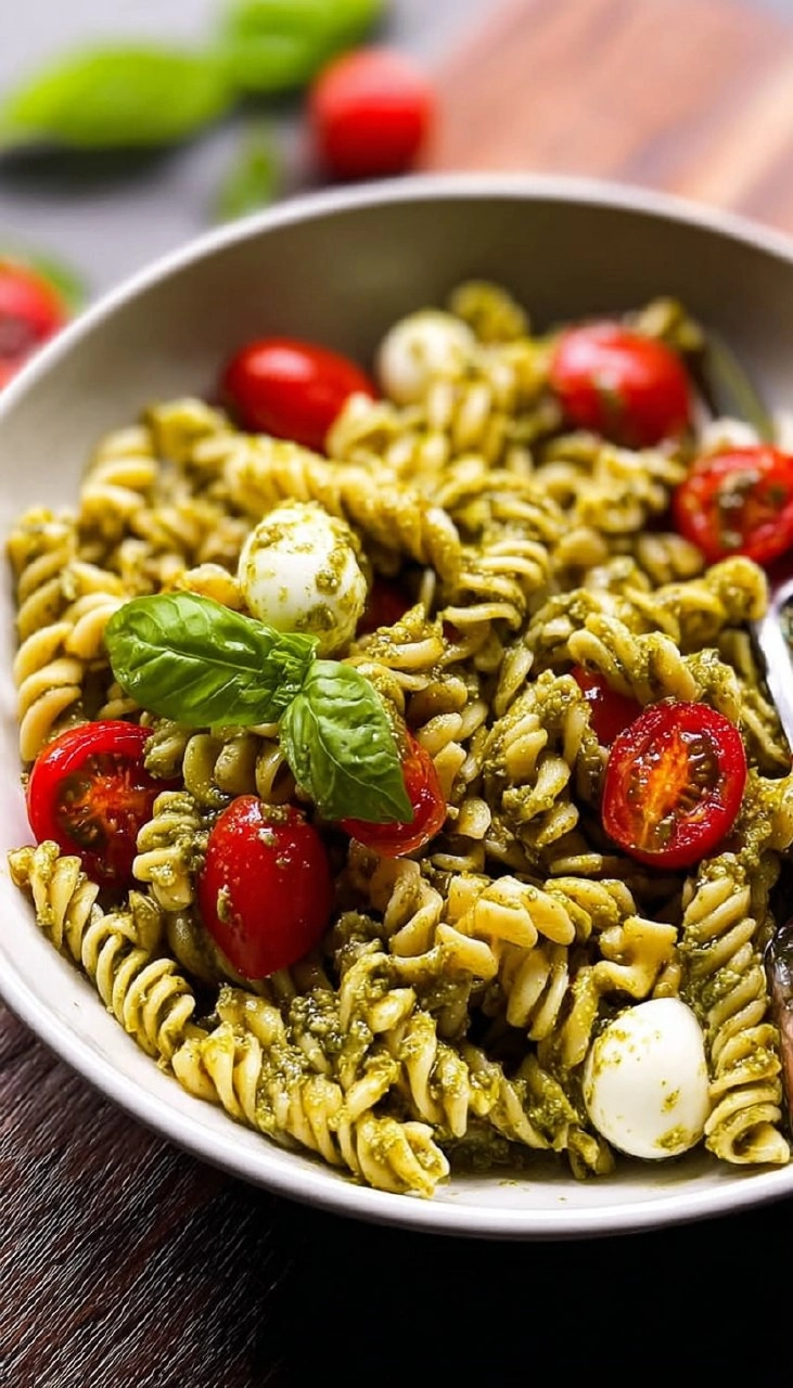 Nudelsalat mit Pesto