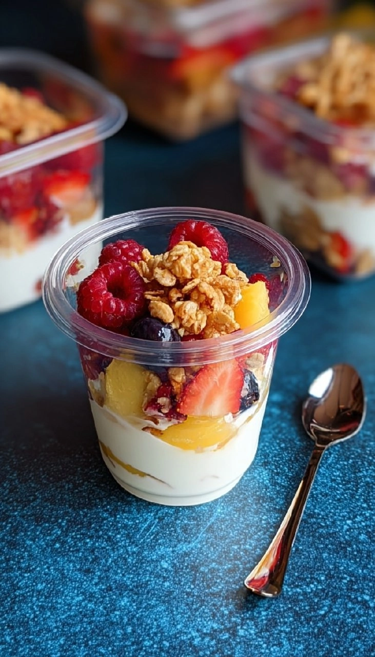 Obstsalat Töpfchen mit Skyr 5 Obstsalat Töpfchen mit Skyr