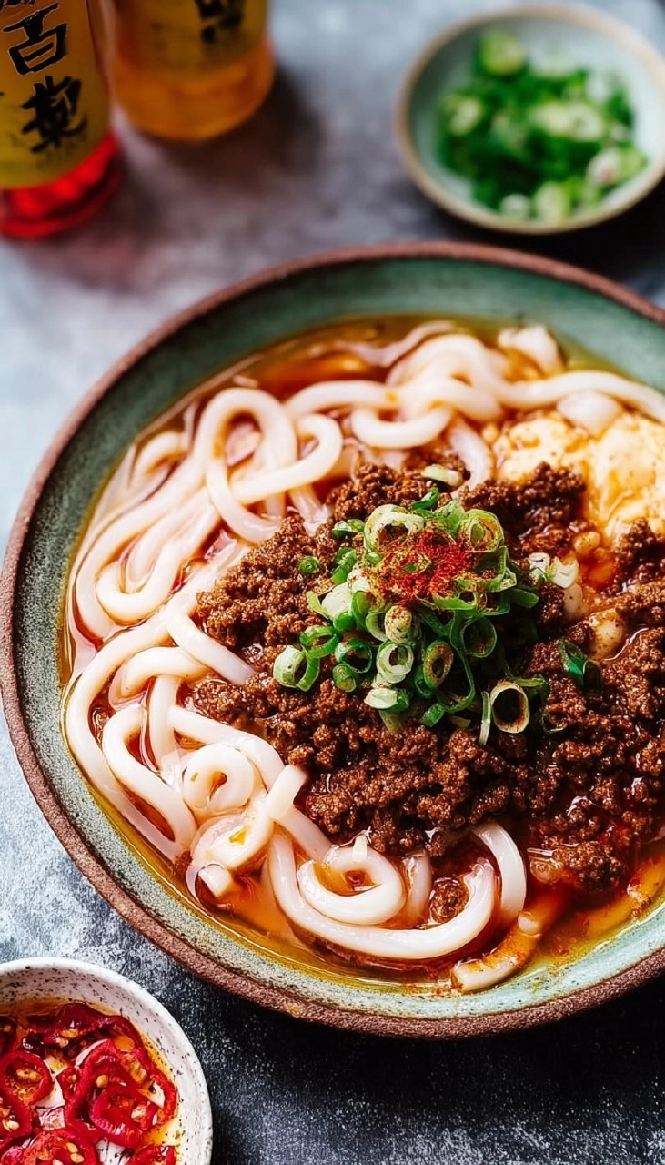 Vegane Mapo-Tofu-Udon